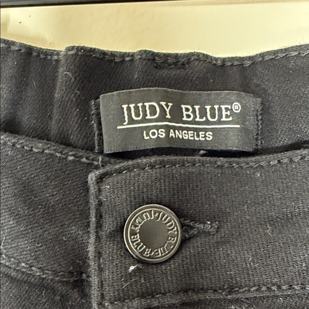 Judy Blue Charcoal Button-Fly Pants - Picture 2 of 15